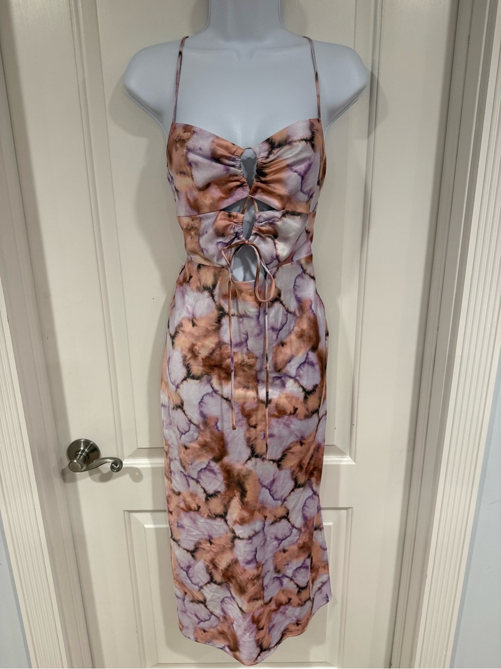 Dynamite Tie-Dye Spaghetti-Strap Midi Dress / excellent condition / size xs